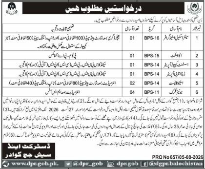 District Court and Session Judge Gwadar Jobs 2026 Jobs 2026 — original newspaper advertisement