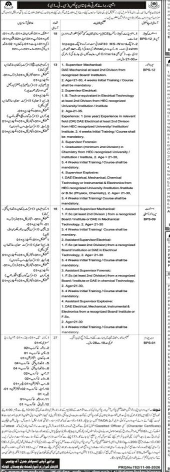 Balochistan Police Department Jobs 2026 Jobs 2026 — original newspaper advertisement