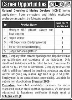 National Dredging & Marine Services (NDMS), NLC Jobs 2026 Jobs 2026 — original newspaper advertisement