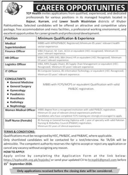 TCP Health Jobs 2026 Jobs 2026 — original newspaper advertisement
