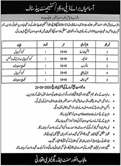 Punjab Enforcement and Regulatory Authority Jobs Jobs 2026 — original newspaper advertisement
