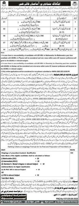 Education Department mastung Balochistan Jobs 2026 – School Education Department, Government of Balochistan Jobs 2026 — original newspaper advertisement