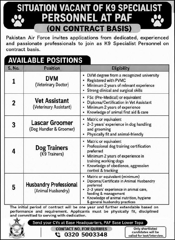 Pakistan Air Force (PAF) Jobs 2026 Jobs 2026 — original newspaper advertisement