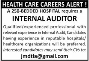 A 250-Bedded Hospital Jobs 2026 Jobs 2026 — original newspaper advertisement