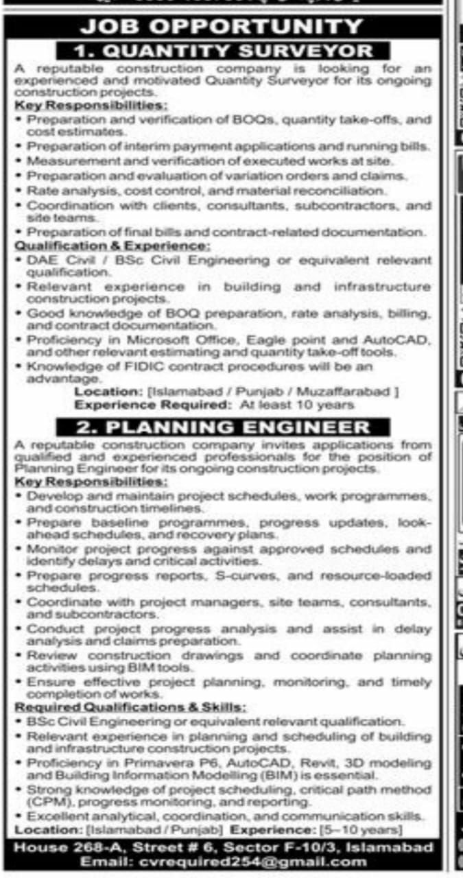Reputable Construction Company Jobs 2026 – A Reputable Construction Company Jobs 2026 — original newspaper advertisement