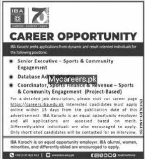 IBA Karachi (Institute of Business Administration) Jobs 2026 Jobs 2026 — original newspaper advertisement