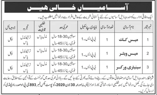 Jobs Public Sector Organization Pakistan Jobs 2020 — original advertisement