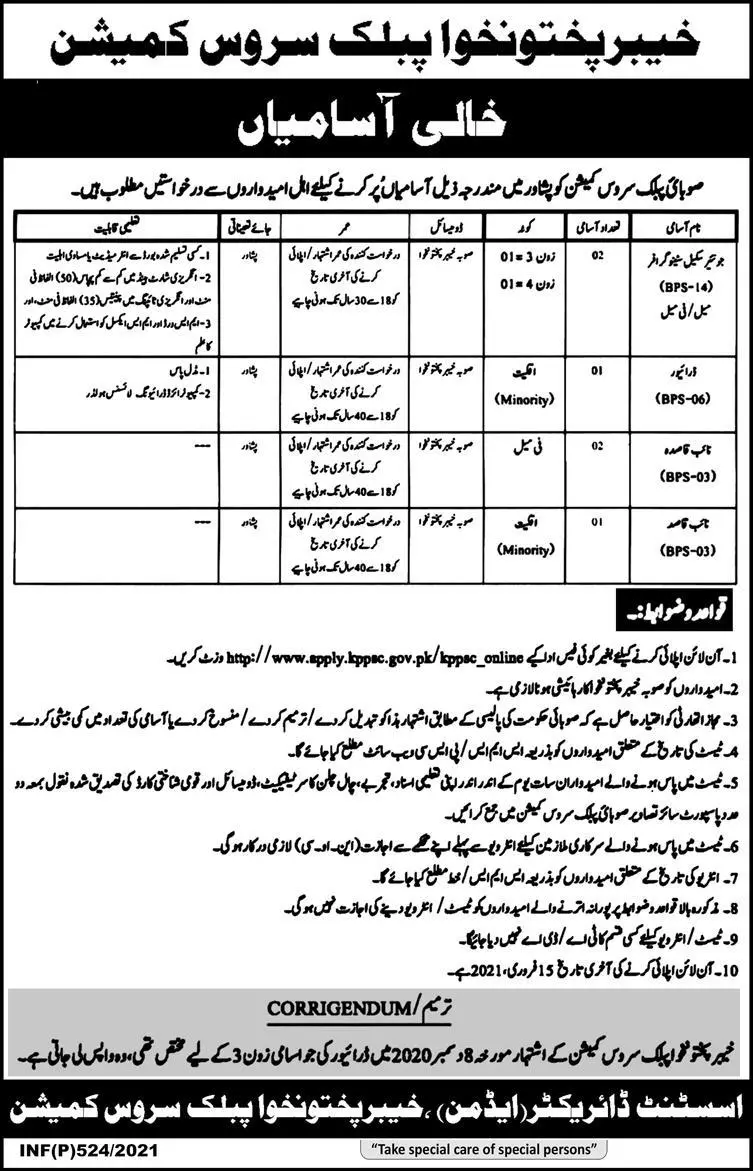 Jobs Population Welfare Deptt Azad Kashmir – Population Welfare Department AJK Jobs 2021 — original advertisement