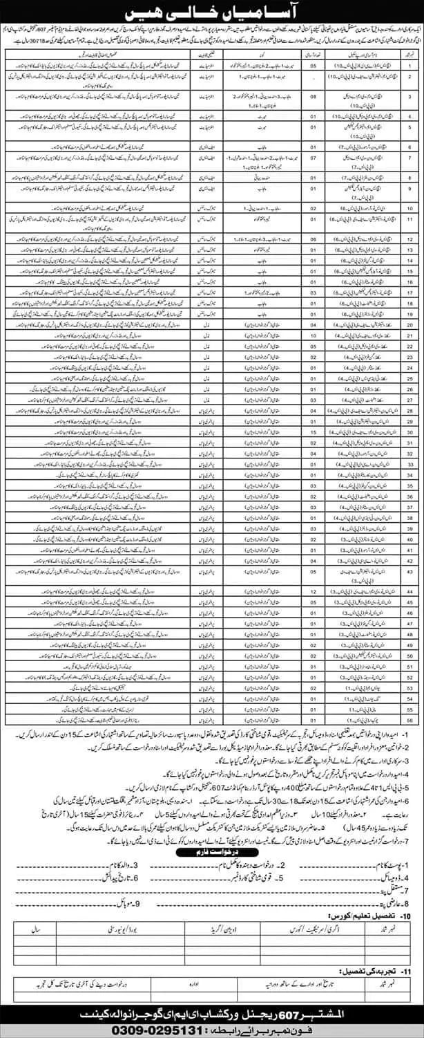 Government Sector Organization Gujranwala Cantt Punjab Jobs – Govt of Punjab Jobs 2021 — original advertisement