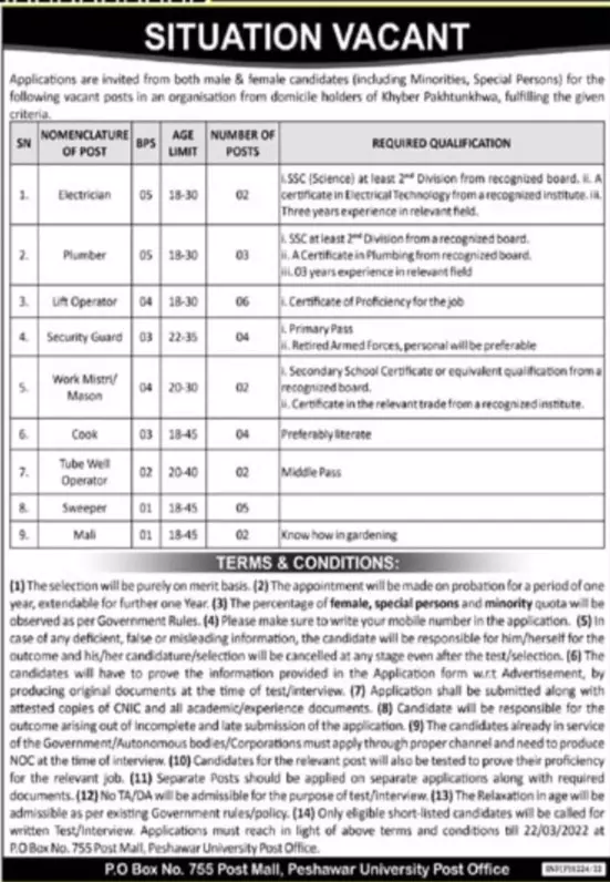 Public Sector Organization Jobs 2022 Jobs 2022 — original advertisement