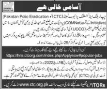 Jobs In Pakistan Polio Eradication Programme – Polio Eradication Program KPK Jobs 2022 — original advertisement