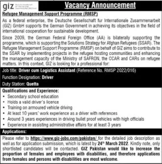 Gesellschaft  Zusammenarbeit GIZ Latest jobs – GIZ Deutsche Gesellschaft für Internationale Zusammenarbeit (GIZ) GmbH Jobs 2022 — original advertisement