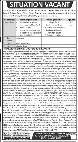Forest Division Sawat KPK Govt ATS  Jobs – Allied Testing Services (ATS) Jobs 2022 — original advertisement