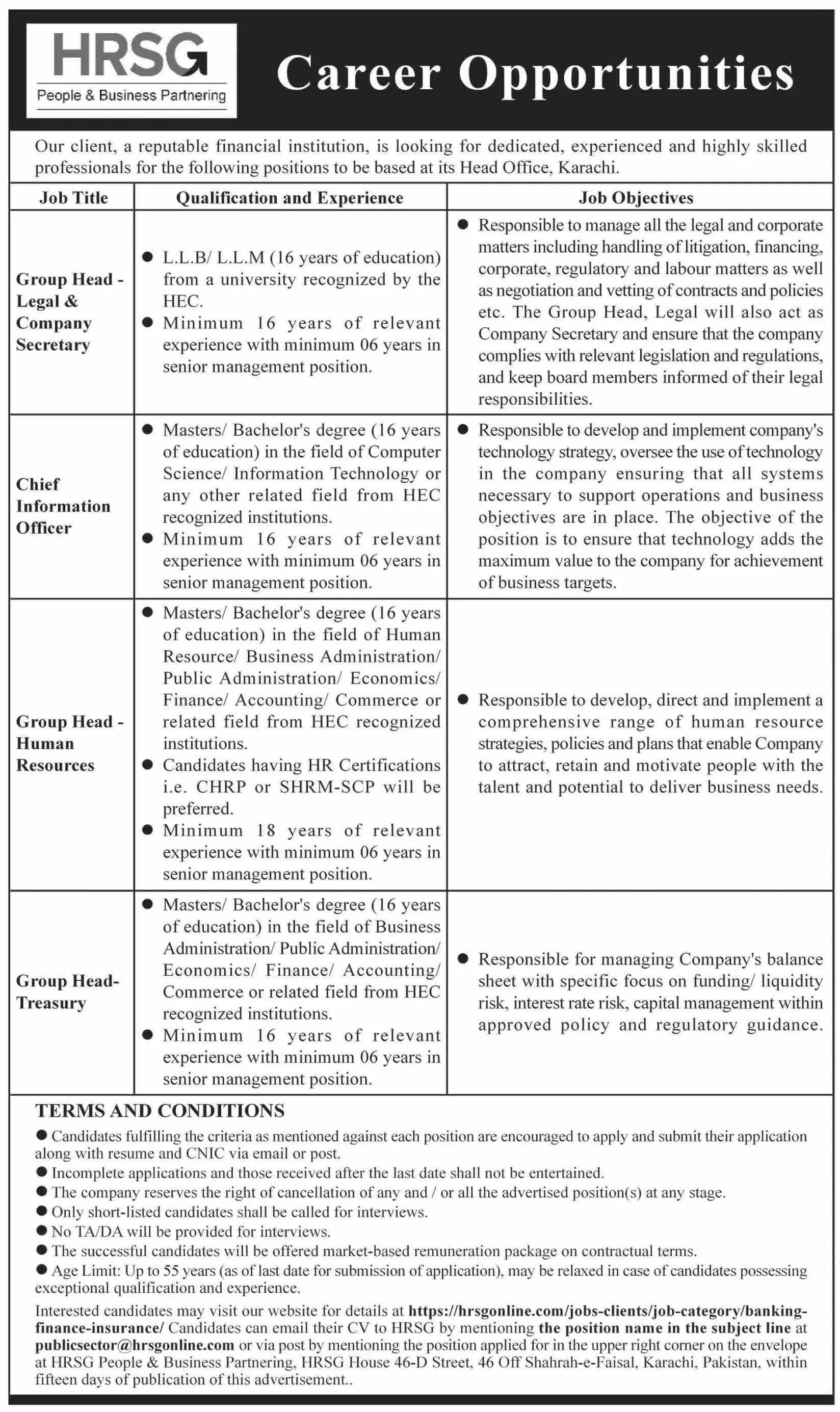 Hrsg Outsourcing Pvt Limited Jobs – Private Company Jobs 2022 — original advertisement