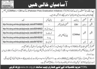 Chip Training and Consulting Balochistan jobs – Chip Training Consulting Pvt Ltd Jobs 2022 — original advertisement