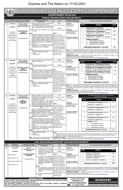 PPSC Punjab Public Service Commission Jobs Latest – Punjab Public Service Commission Lahore Jobs 2021 — original advertisement