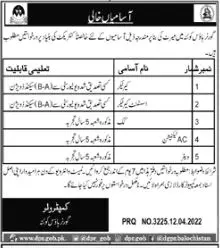 Jobs In Governor House Balochistan Quetta Jobs 2022 — original advertisement