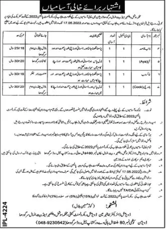 Social Welfare & Bait Ul Maal  Punjab Jobs – Social Welfare & Bait-Ul-Maal Department Punjab Jobs 2022 — original advertisement