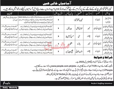 Jobs In Polio Eradication Program khyber Pakhtunkhwa – Polio Eradication Program KPK Jobs 2022 — original advertisement
