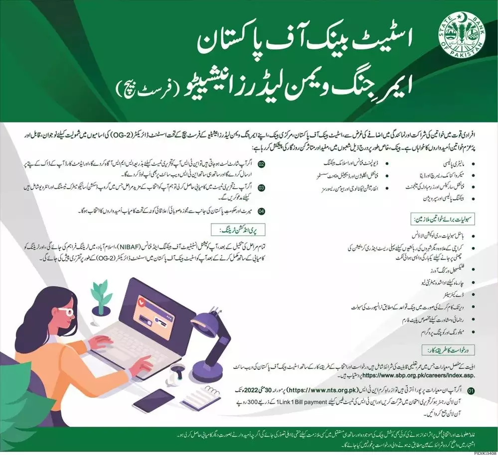 Jobs In State Bank of Pakistan Jobs 2022 — original advertisement