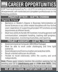 Jobs in Chip Training & Consulting Pvt Ltd – Chip Training Consulting Pvt Ltd Jobs 2022 — original advertisement