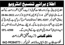 Interview in Agriculture Department Punjab Jobs 2022 — original advertisement
