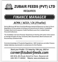 Jobs in Zubair feeds PVT) LTD – Private Company Jobs 2022 — original advertisement