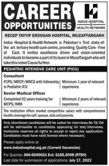 Jobs in Indus Health And Health Network karachi – Indus Health Network Karachi Jobs 2022 — original advertisement