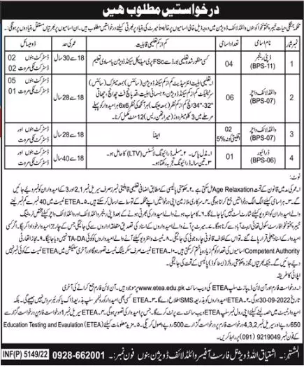 Forest Department Khyber Pakhtunkhwa Jobs 2022 Jobs 2022 — original advertisement