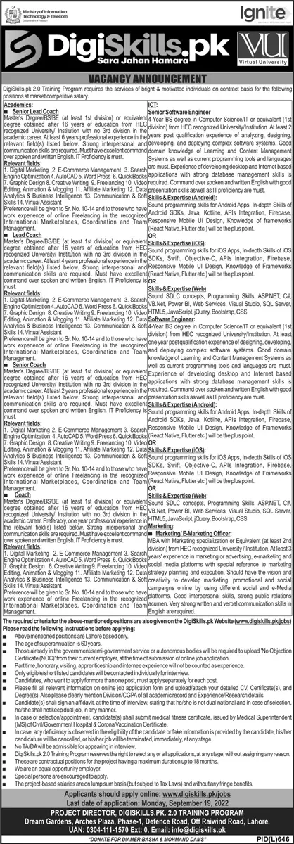 DigiSkills 2.0 Training Program Jobs – DigiSkills Training Program Jobs 2022 — original advertisement