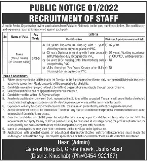 Public Sector organization Jobs 2022 Jobs 2022 — original advertisement