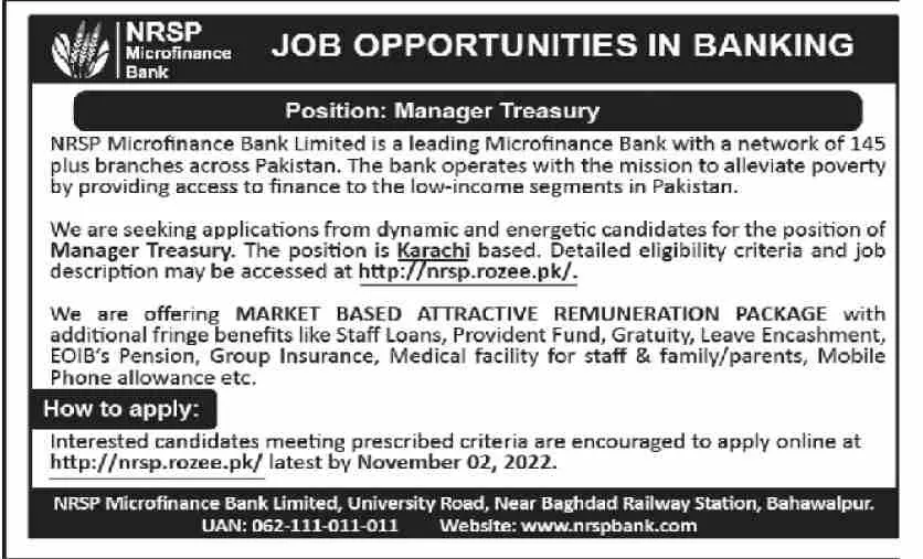 National Rural Support Program NRSP Jobs 2022 Jobs 2022 — original advertisement