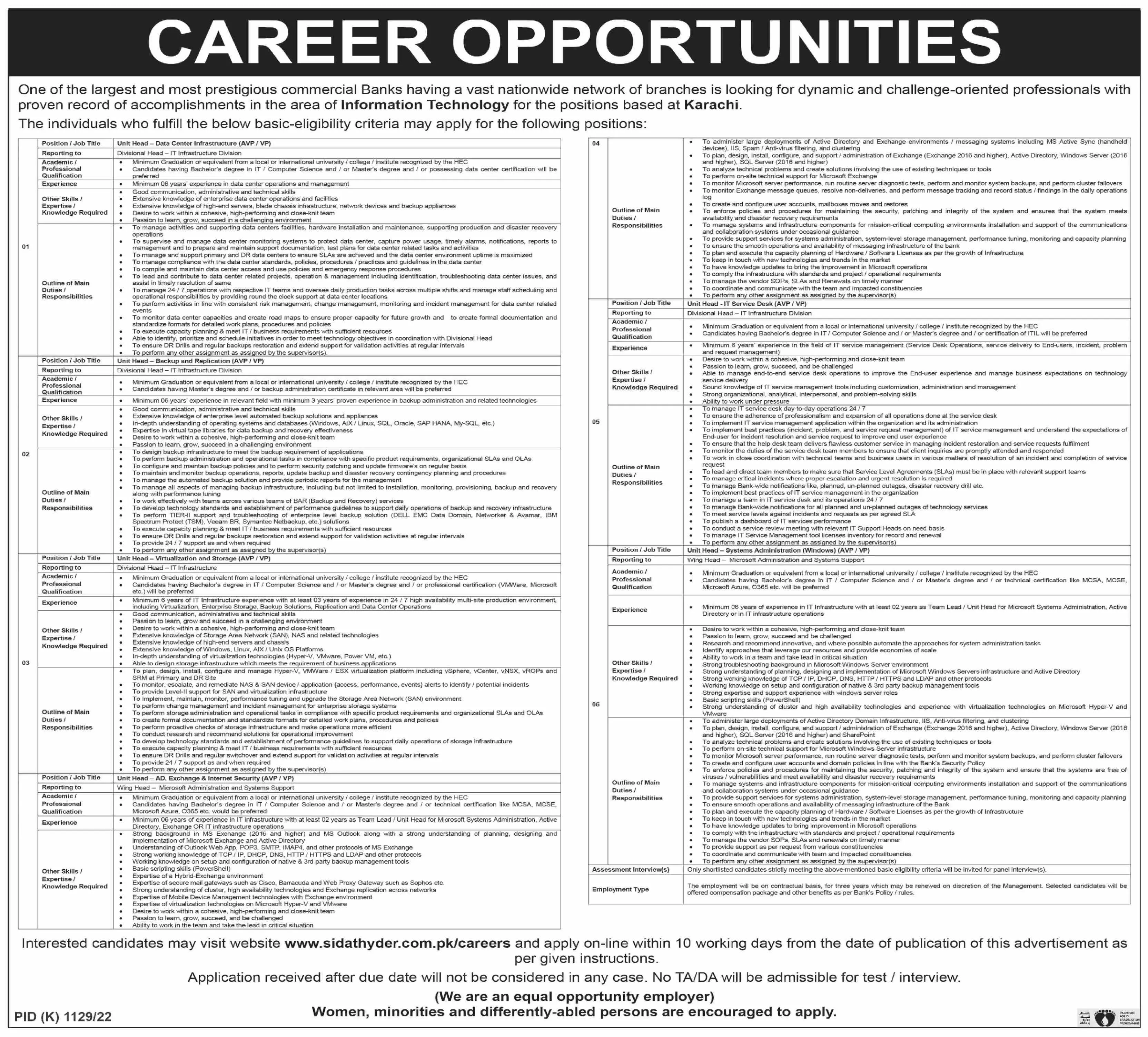 Sidat Hyder Morshed Associates jobs 2022 – Public Sector Organization Jobs 2022 — original advertisement