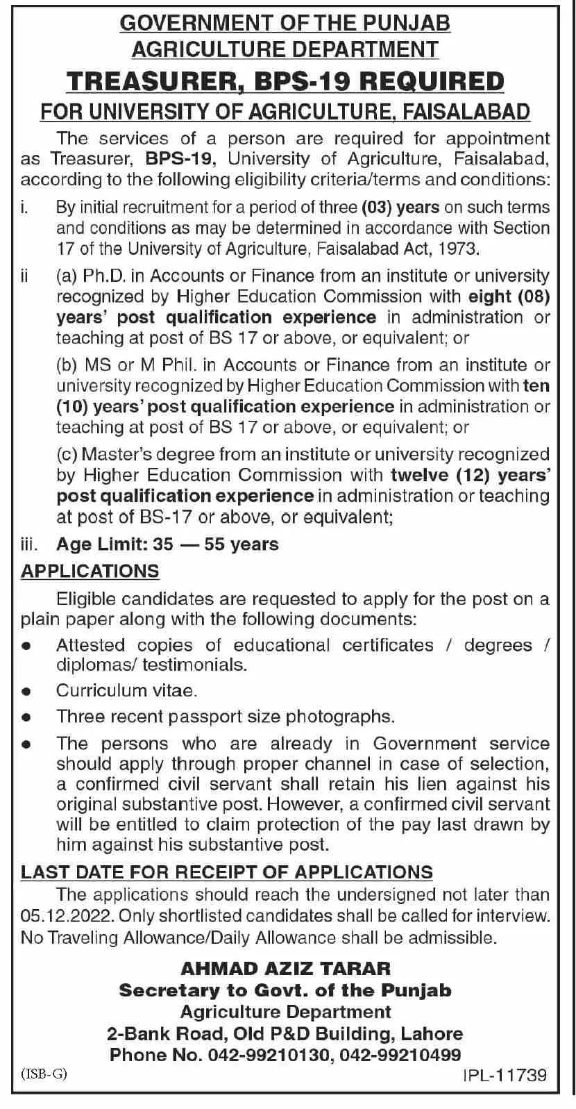 University of Agriculture Faislabad Jobs 2022 – University of Agriculture Faisalabad Jobs 2022 — original advertisement