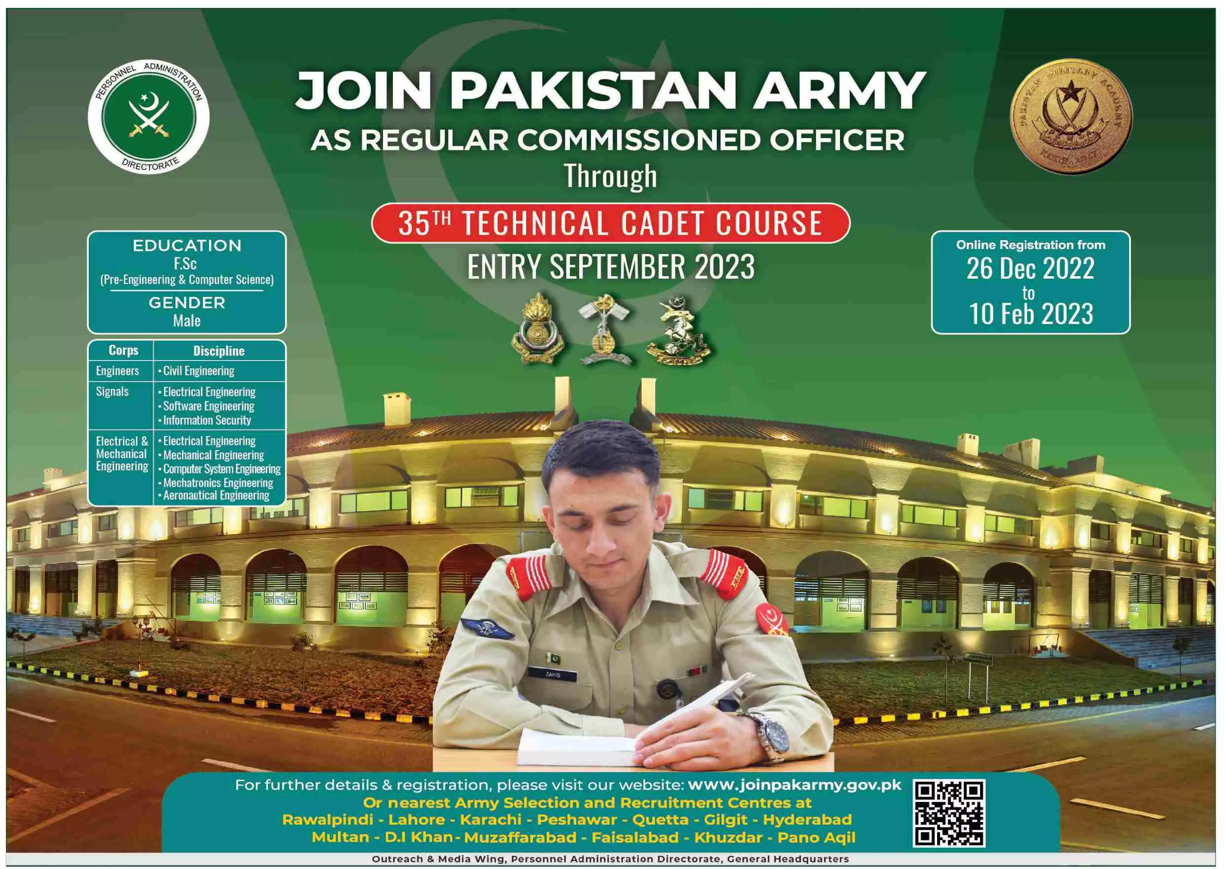 Join Pakistan Army As Capitan Jobs 2023 Jobs 2022 — original advertisement