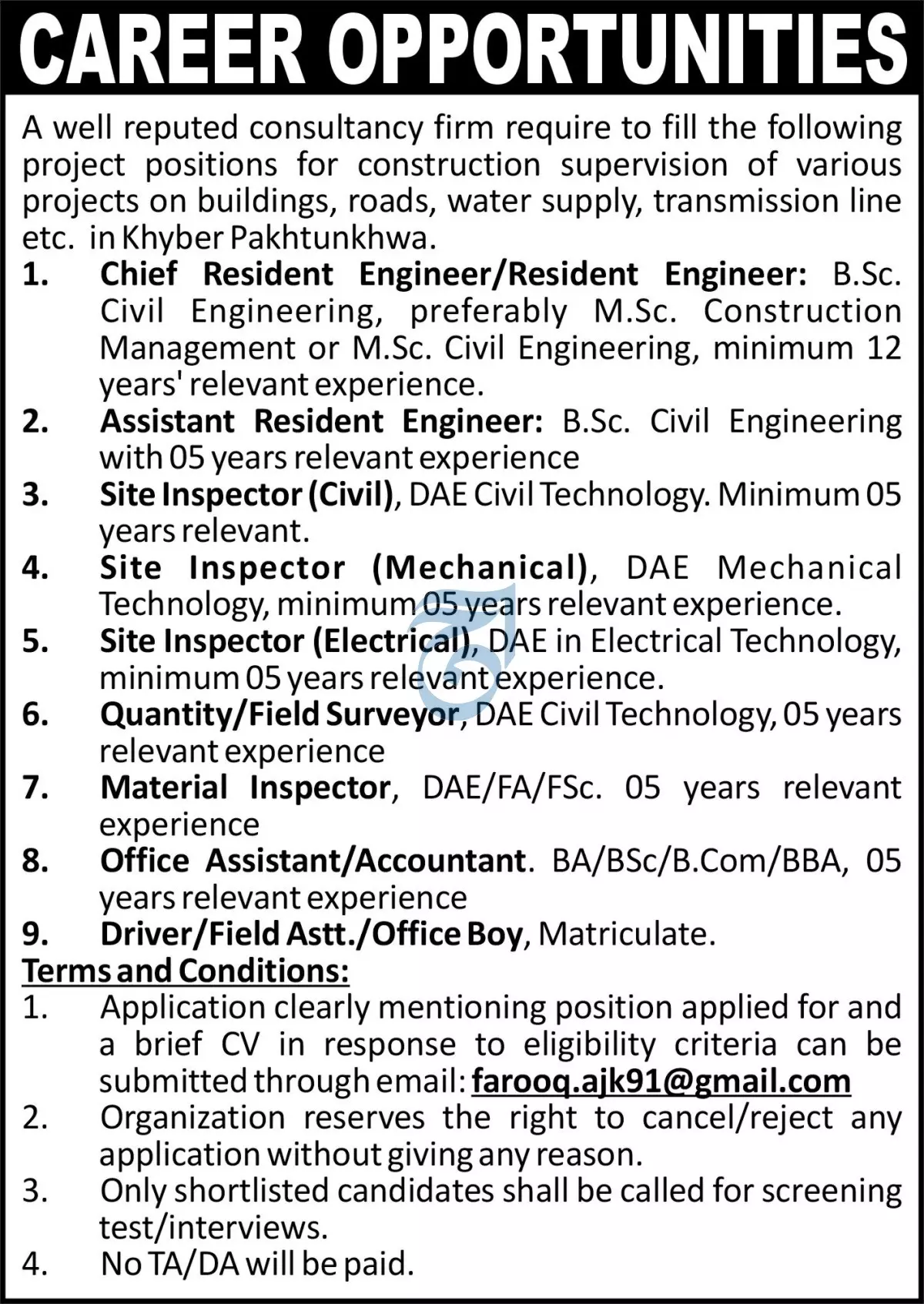Well Reputed Consultancy Firm Jobs 2023 – Public Sector Organization Jobs 2023 — original advertisement