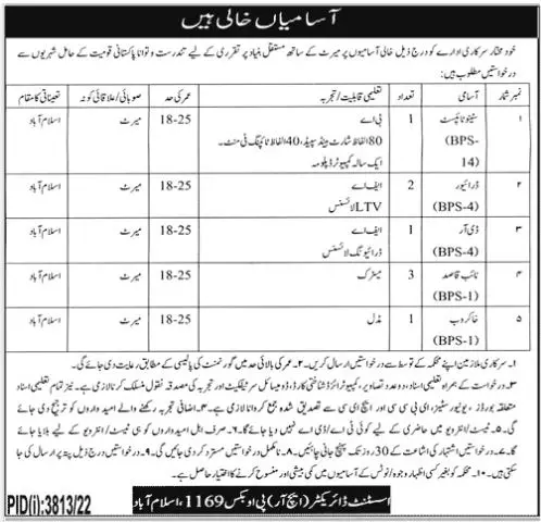 Public Sector Organization Islamabad Jobs 2023 Jobs 2023 — original advertisement