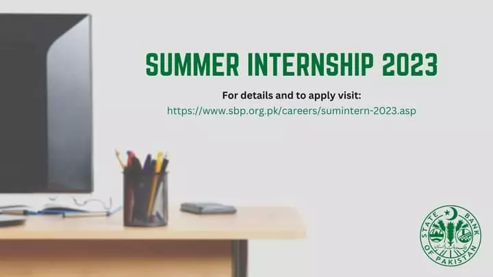 State Bank Summer internship 2023 – State Bank of Pakistan Jobs 2023 — original advertisement
