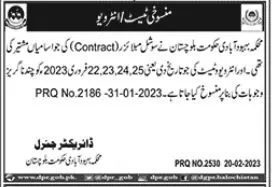 Cancel Population Welfare Department Balochhistan – Population Welfare Department Balochistan Jobs 2023 — original advertisement