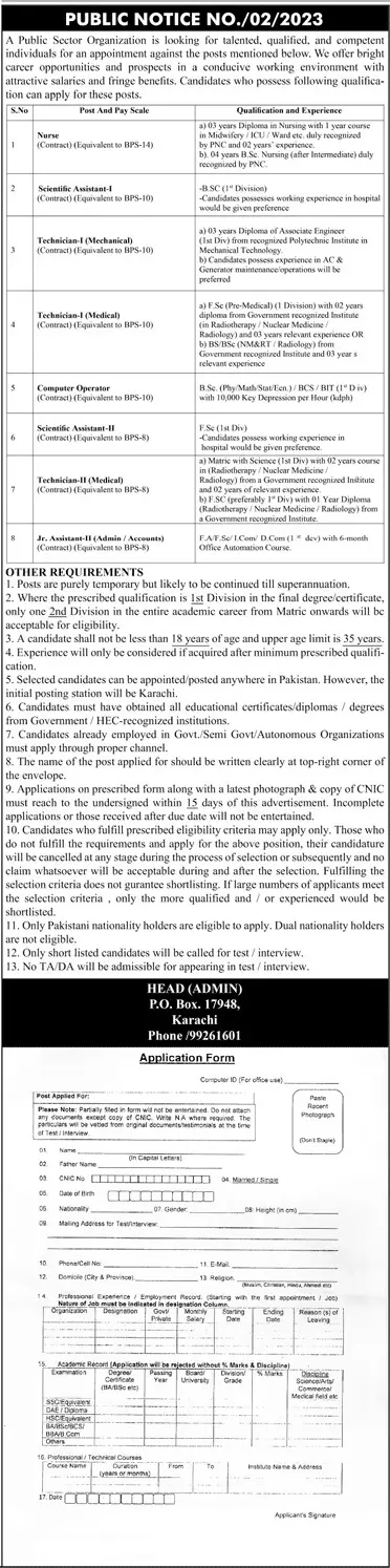 Pakistan Atomic Energy PAEC Jobs 2023 – Pakistan Atomic Energy Commission Jobs 2023 — original advertisement