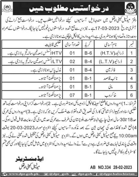 Municipal Commette Uthal Jobs 2023 – Muncipal Commette Jobs 2023 — original advertisement