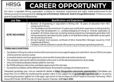 Hrsg Outsourcing Pvt Limited Jobs 2023 – HRSG People and Business karachi Jobs 2023 — original advertisement