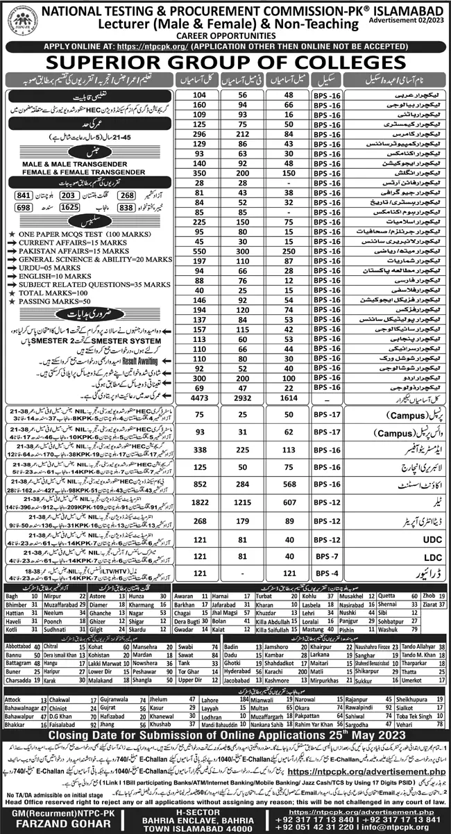 Superior Group Of Colleges Jobs 2023 Jobs 2023 — original advertisement