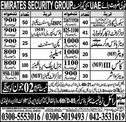 Security Guard And Aircraft Cleaner Jobs In UAE – Edge Manpower Services Jobs 2023 — original advertisement