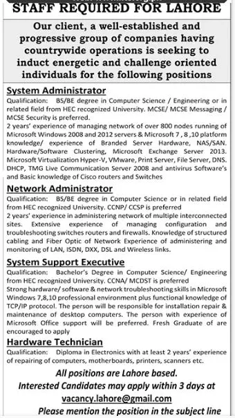 Well Estiblished Progressive Companies Jobs 2023 – Private Company Jobs 2023 — original advertisement