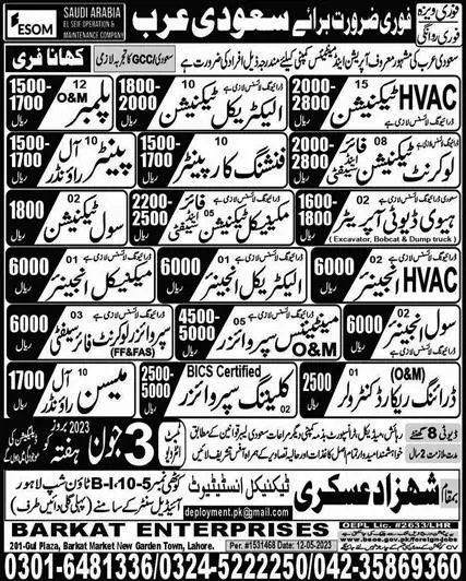 Heavy Duty Operator & Drawing Record Controller Jobs 2023 – Shahzad Askari Technical Institute Jobs 2023 — original advertisement