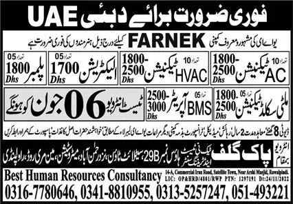 Ac Technician & HVAC Technician Jobs In Dubai UAE – Best Human Resources Consultancy Jobs 2023 — original advertisement
