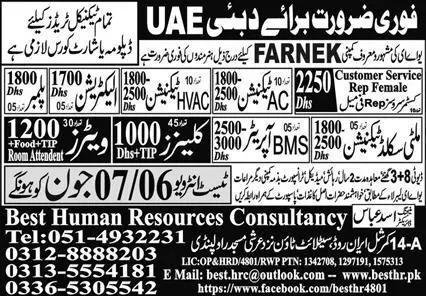 HVAC Technician And AC Technician Jobs In Dubai 2023 – Best Human Resources Consultancy Jobs 2023 — original advertisement