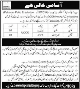 Chip Training & Consulting Private Limited UCCO Jobs 2023 – Chip Training Consulting Pvt Ltd Jobs 2023 — original advertisement