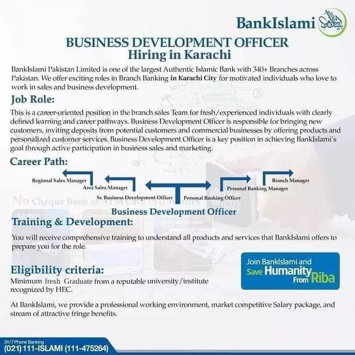 Bank Islami Karachi Sindh Jobs 2023 Jobs 2023 — original advertisement